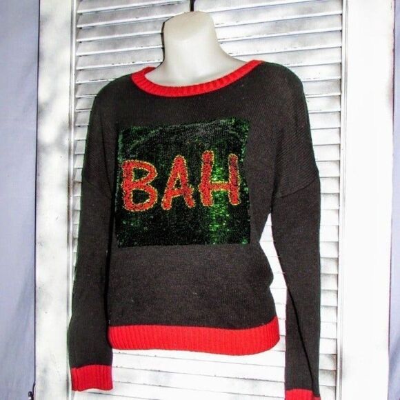 Fashion Ave Knits med Bah Humbug Sweater - Picture 2 of 7